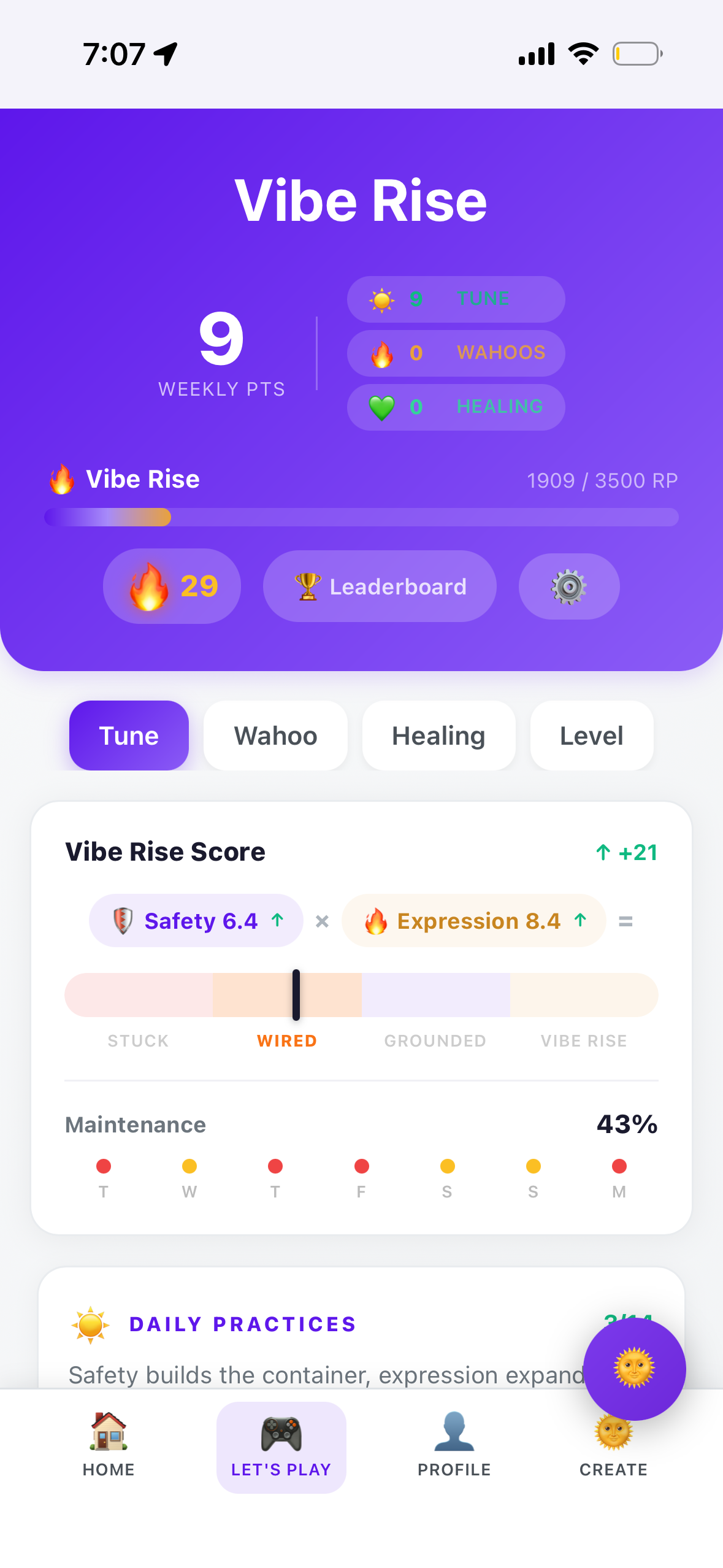 Vibe Rise App